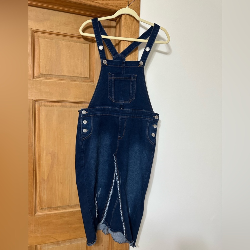 Be Girl Denim Overall Jumper Dress